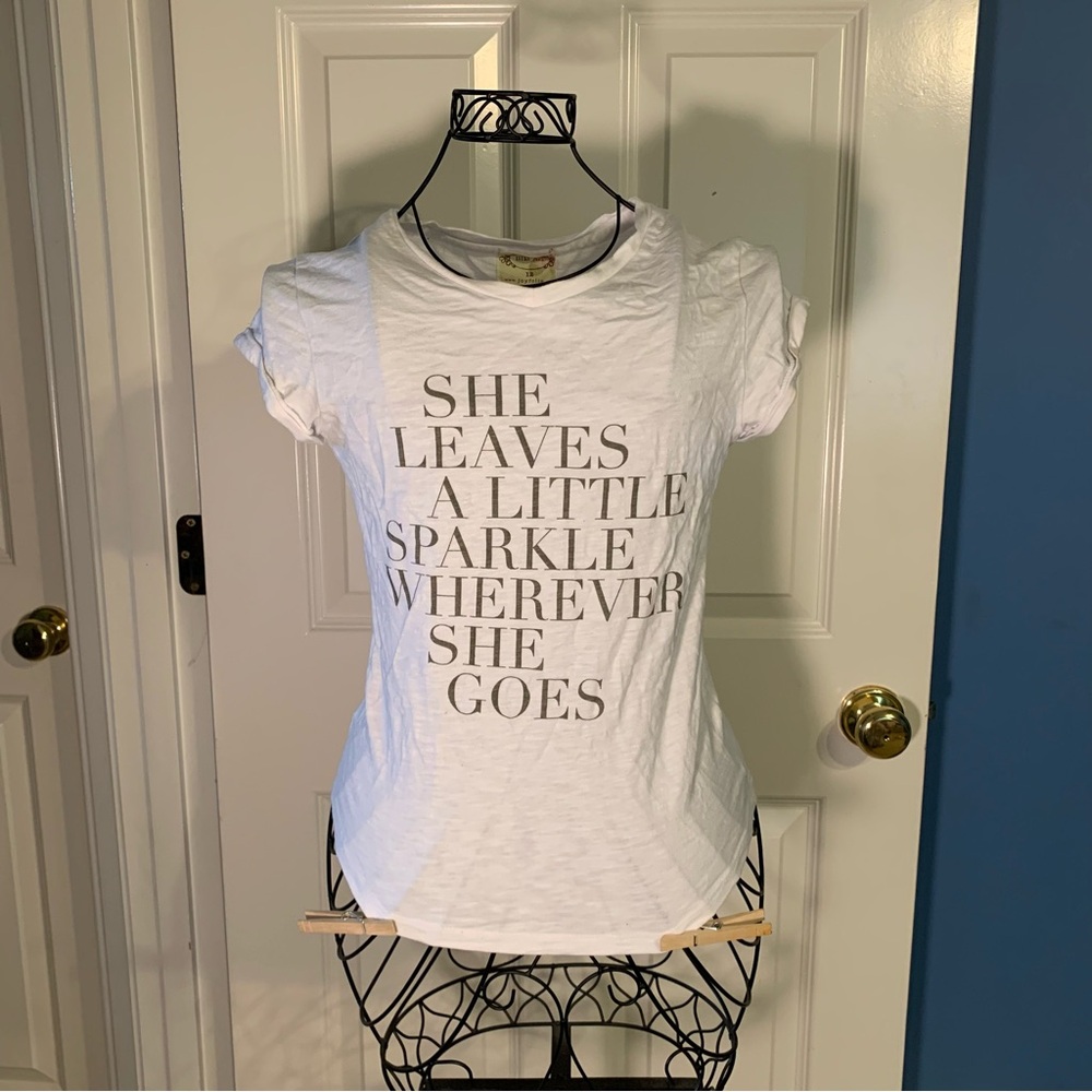 Joyfolie girls’ size 12 white t-shirt top